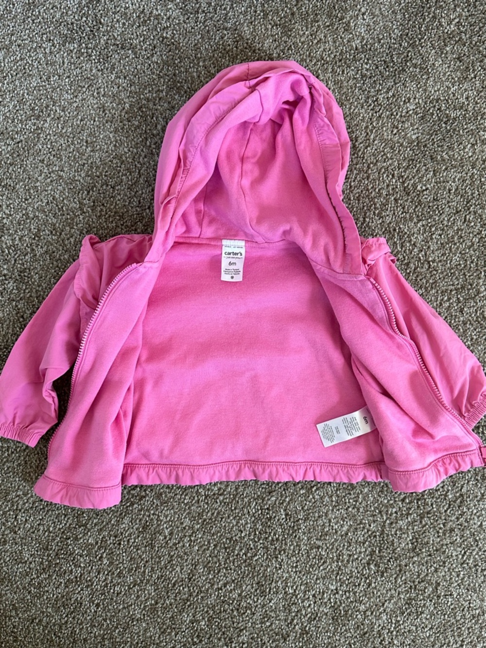 Baby Girl Pink Jacket + Bodysuit Bundle 6-9M | Carter’s, Hudson Baby | 5pc Set - Picture 7 of 9